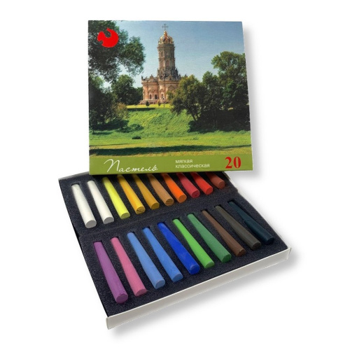 Набор сухой пастели 20 цв в картоне