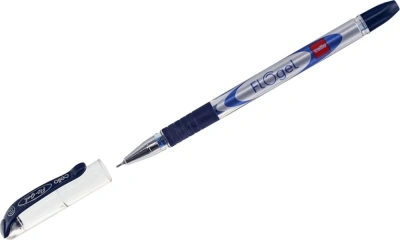 Ручка гелевая Cello "FloGel Dlx" 0,5 мм, пласт., прозр., стерж. Синий