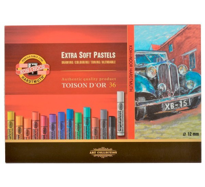 Набор сухой пастели, экстра Koh-I-Noor "Toison Dor" 36 цв