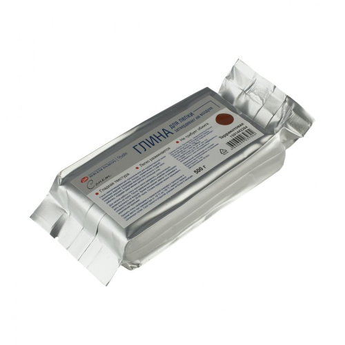 Глина для лепки cамозатвердевающая "Сонет", 500г, терракотовая