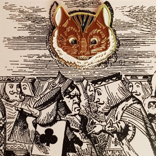 Значок эмалированный "Алиса" Кот