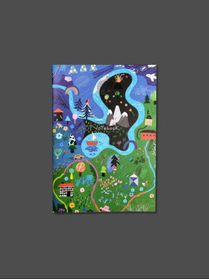 Тетрадь нелинованная "Лес" А5