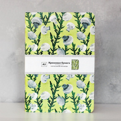 Блокнот FALAFEL BOOKS А5 Mushroom, 40л, 80г, без линовки