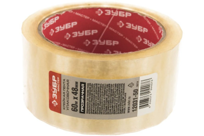 Лента клеящая Зубр "Мастер" 48х60х50 мк прозрачная