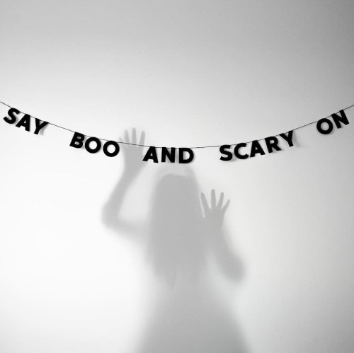 Гирлянда "SAY BOO AND SCARY ON"