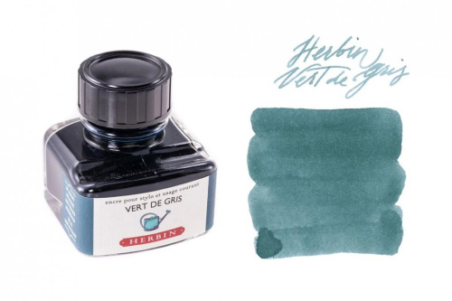 Чернила в банке Herbin, 30 мл, Vert de gris Зелено-серый