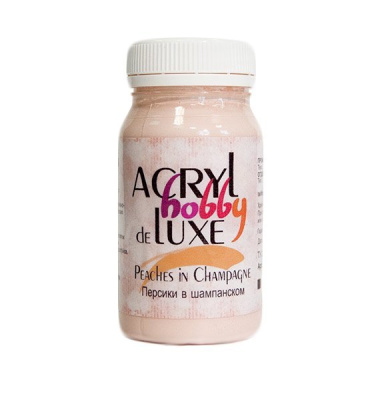 Акрил "Hobby Delux" 100 мл Персики в шампанском