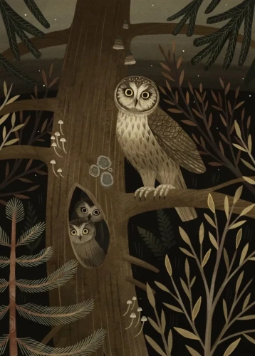 Открытка Дворникова А. "Сыч"