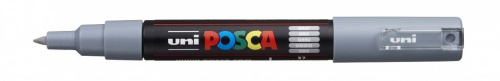 Маркер UNI "POSCA" PC-1M, 0,7 мм, наконечник пулевидный, цвет серый