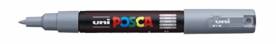 Маркер UNI "POSCA" PC-1M, 0,7 мм, наконечник пулевидный, цвет серый