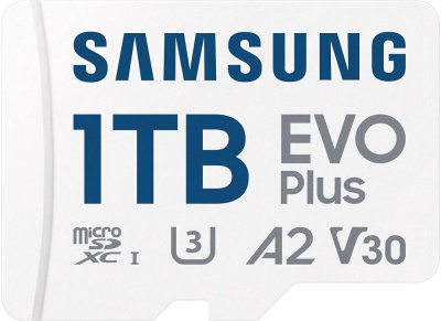Карта памяти Samsung 1ТБ EVO Plus CL10 с адаптером белый