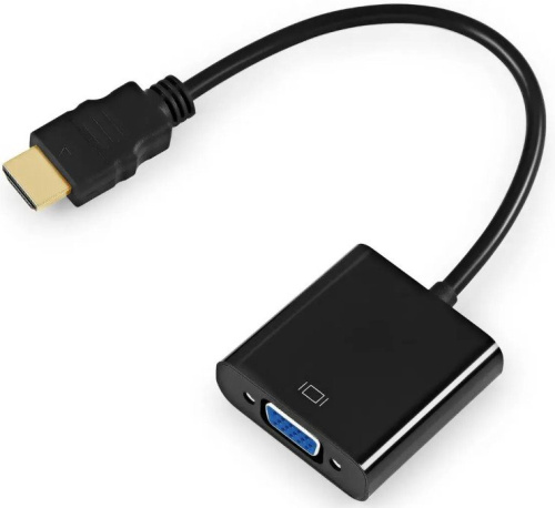 Переходник KINGPRICE KP-HDMI(M)-VGA(F) 0.1м черный, 2029716