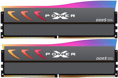Модуль памяти DDR5 32GB (2*16GB) Silicon Power Xpower Storm RGB SP032GXLWU60AFDK 6000MHz PC5-48000 CL30 1.35V heatsink Ret