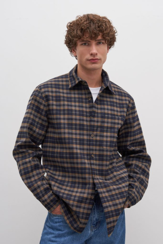 Рубашка с контрастной отделкой