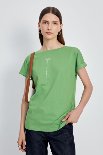 Футболка с круглым вырезом