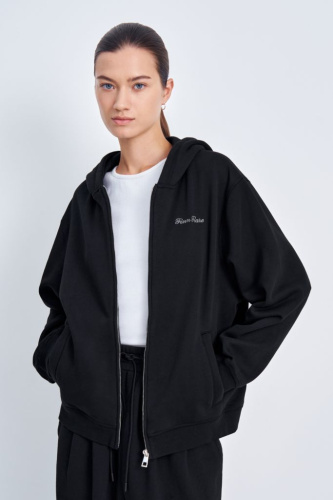 Худи на молнии свободного силуэта