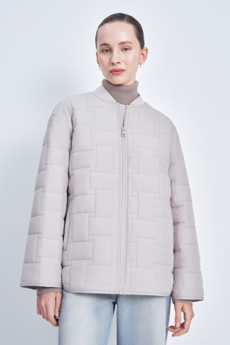 Утепленная куртка свободного силуэта