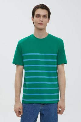 Футболка из хлопка в полоску