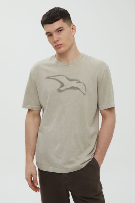 Футболка из хлопка с принтом