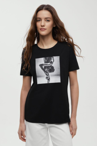Футболка приталенного силуэта с принтом из капсулы Балет