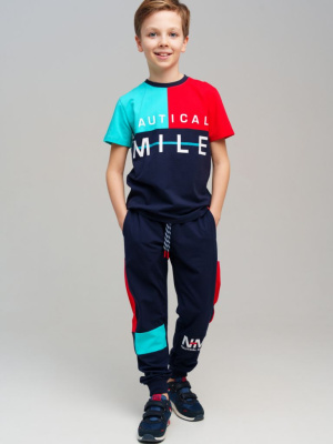 Комплект трикотажный для мальчиков: фуфайка (футболка), брюки