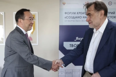 Глава Якутии встретился с руководителем кинокомпании «СТВ» Сергеем Сельяновым / ЯСИА   