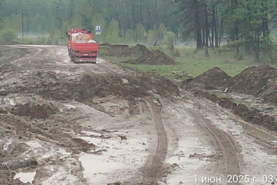В Якутии на дороге «Амга» затруднен проезд из-за большегрузов / ЯСИА   