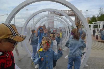 В Жатае открыли новый бульвар с паровым фонтаном / ЯСИА   