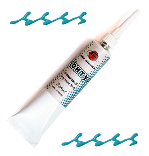 Контур по стеклу Таир 20 мл Бирюзовый