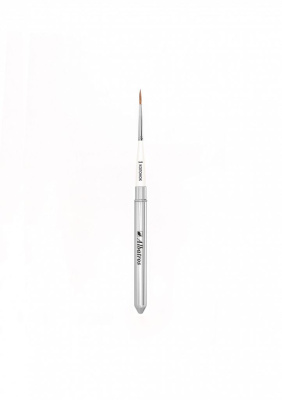 Кисть горный колонок №1 круглая Альбатрос "Иконописная школа" в футляре