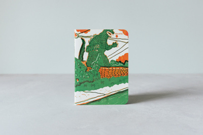 Блокнот FALAFEL BOOKS А6 Godzilla, 40л, 80г, без линовки