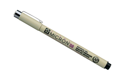 Линер Sakura "PIGMA MICRON 08" 0,50 мм, черный