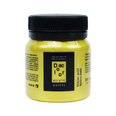 Акрил ТАИР "Деколор" 50 мл, Золото Майя