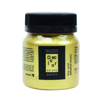 Акрил ТАИР "Деколор" 50 мл, Золото Звездное