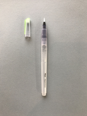 Кисть синтетика с резервуаром №3 круглая Pinax "Aquantech" маленькая