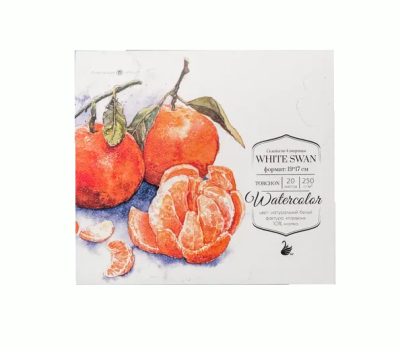 Склейка для акварели "White Swan", Torshon, 250 г/м2, 19х17 см, 20 л