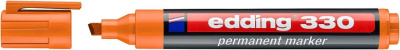 Маркер перманентный Edding "330" 1-5 мм со скошенным наконечником, оранжевый
