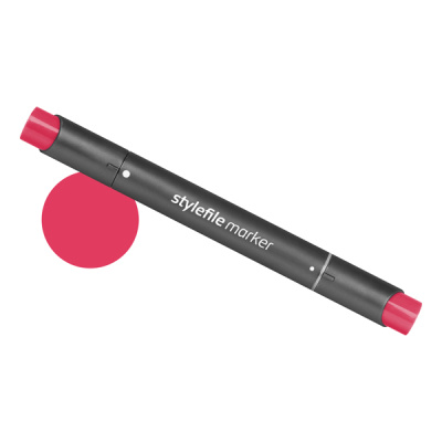 Маркер двухсторонний на спиртовой основе Stylefile №364 красный глубокий