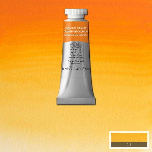 Акварель Winsor&Newton "Professional" в тюбике 14 мл Оранжевый кадмий