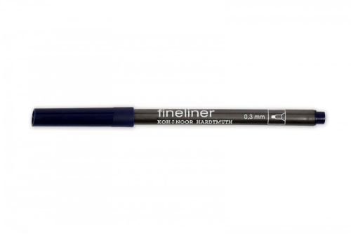 Линер Koh-I-Noor "Fineliner" 0,3 мм, синий темный
