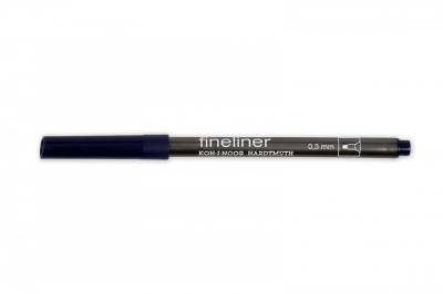 Линер Koh-I-Noor "Fineliner" 0,3 мм, синий темный