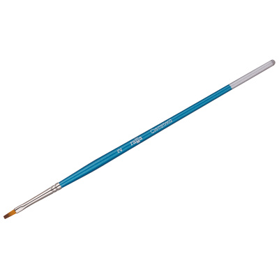 Кисть синтетика №2 плоская Гамма короткая ручка