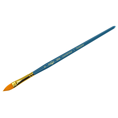 Кисть синтетика №8 кошачий язык Гамма "Галерея" короткая ручка