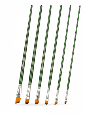 Набор кистей синтетика Pinax "CREATIVE" АССОРТИ 6 шт, длинная ручка