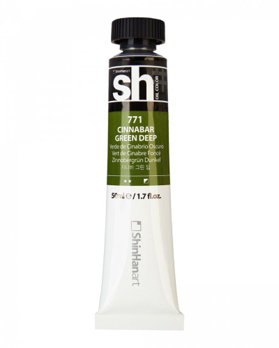 Масло ShinHanart "Sh" туба 50 мл №771 Киноварь зеленая насыщенная