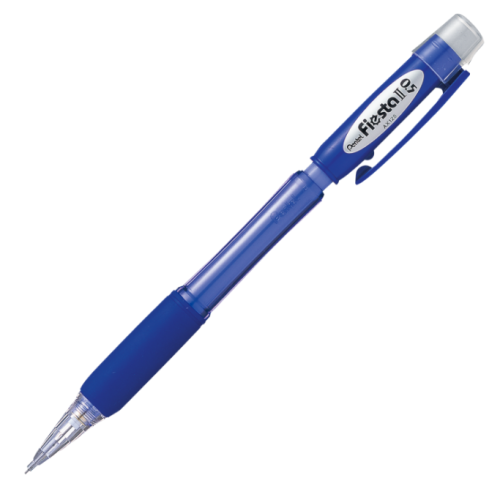 Карандаш автоматический Pentel Fiesta II 0,5 мм, c резиновым грипом, синий корпус