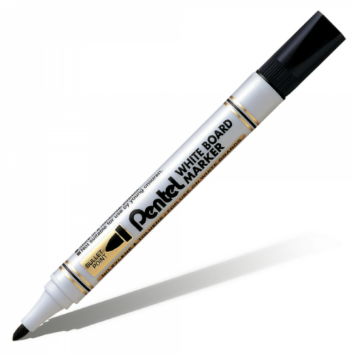 Маркер для досок Pentel 4,2 мм, пулеобразный наконечник, черный