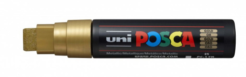 Маркер UNI "POSCA" PC-17K, 15,0 мм, наконечник скошенный, цвет золотой