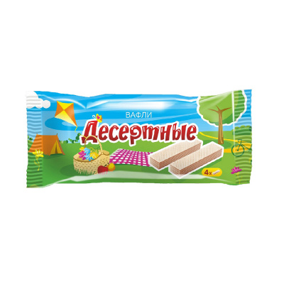 Вафли Десертные, Пензенская кондитерская фабрика, 100 гр.