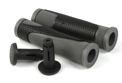 Грипсы Clark's CLG305 двухкомпонентные (черный / серый)